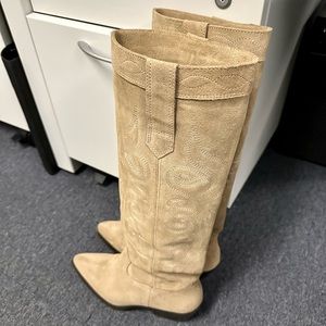 Zara Suede Leather Western Boots